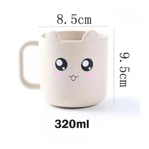 Caneca Plástica de fibra de trigo de 320ml
